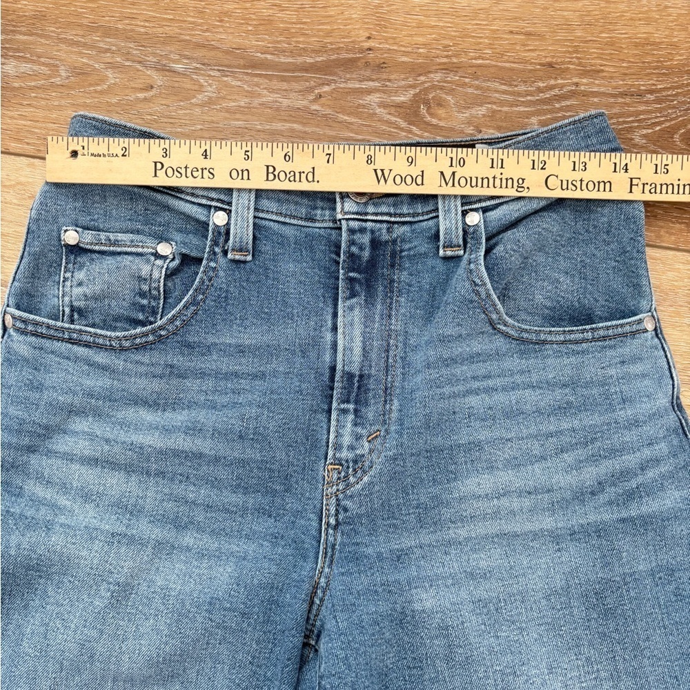 Levis Silver Tab Jeans Womens 28W 27L Blue Mom High Relax Taper Stretch Denim - Picture 3 of 15
